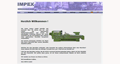 Desktop Screenshot of impex-machinery.de