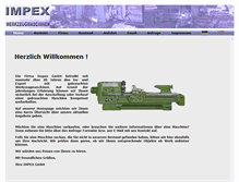 Tablet Screenshot of impex-machinery.de